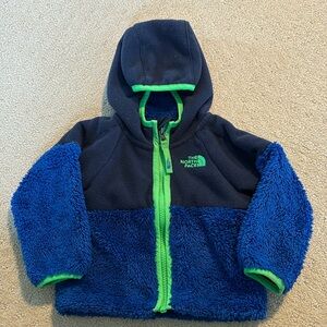 Baby boys The North Face fuzzy fleece jacket